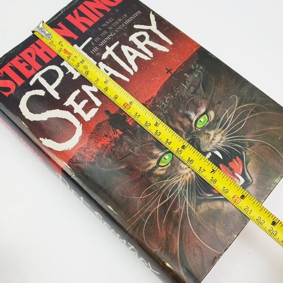 Pet Sematary Stephen King BCE Book Club Edition Hardcover 1983 HCDJ N47 Gutter - Picture 12 of 12